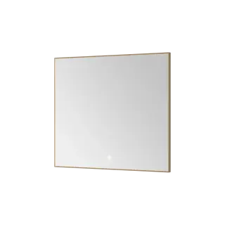 Boheme Modern Зеркало 80x70h см в металлической раме, с подсветкой и сенсором, цвет: gold 543-080-G