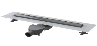 Boheme Трап линейный 80 см, с решеткой со щелью для воды и сифоном, цвет: gun metall 982-80-GM