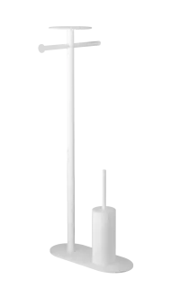 Boheme Venturo Стойка напольная - ершик, держатель бумаги, полочка, цвет: white 10953-W