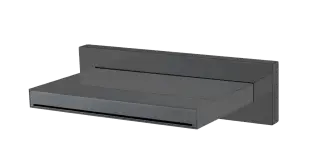 Boheme Zodiac Излив настенный каскадный 12,8 см, цвет: shine gun metall 625/2-SGM