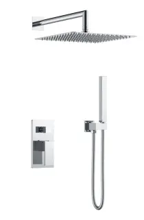 Boheme Qubic Душевой комплект встраиваемый - смеситель, верхний и ручной душ, цвет: chrome 474-3-CR