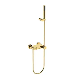 Boheme Stick Linea Смеситель для ванны с душевым комплектом: ручной душ, шланг, держатель, цвет:gold 123-GG.3