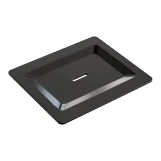 Boheme Space Мыльница с латунной чашей, накладная, цвет: shiny gun metall 10966-SGM-SOAP