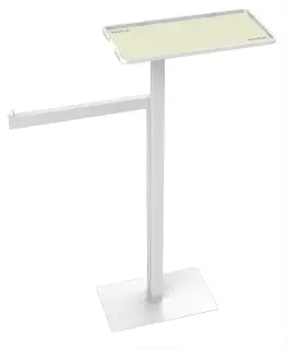 Boheme Стойка напольная - ершик, полотенцедержатель, полка, цвет: matt white 10952-MW