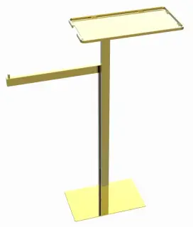 Boheme Стойка напольная - ершик, полотенцедержатель, полка, цвет: gold 10952-G