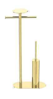 Boheme Venturo Стойка напольная - ершик, держатель бумаги, полочка, цвет: gold 10953-G