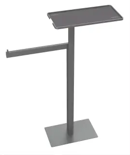 Boheme Стойка напольная - ершик, полотенцедержатель, полка, цвет: gun metall 10952-GM