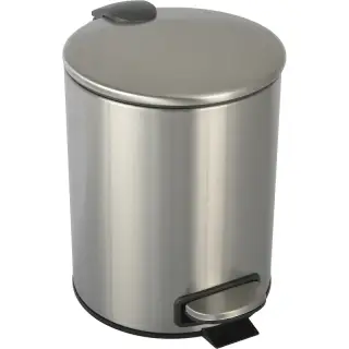 Boheme Uno Ведро с крышкой напольное, 5 литров, цвет: nickel brush 10426-NB