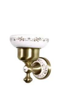 Boheme Provanse Мыльница с керамической чашей, подвесная, цвет: bronze 10803