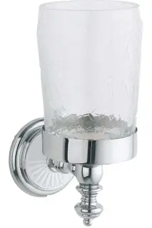 Boheme Vogue Стакан подвесной, стеклянный полупрозрачный, цвет: chrome 10134