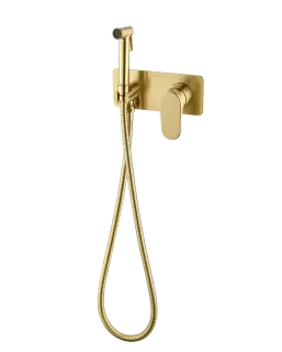 Boheme Spectre Гигиенический душ со смесителем и встраиваемой частью, цвет: matt gold 457-MG