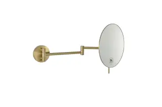 Boheme Косметическое зеркало подвесное, 3-х кратное увеличение, без подсветки, цвет: matt gold 508-MG