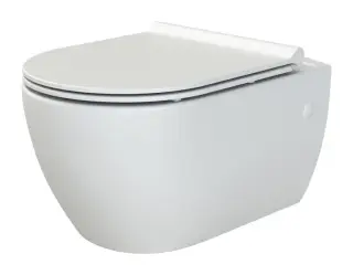 Boheme Bianca Унитаз подвесной 52,5х37 безободковый с крышкой микролифт смыв каскадный, цвет: white 963-SET-W