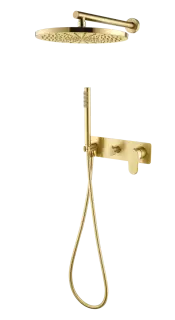 Boheme Spectre Душевой комплект встраиваемый - смеситель, верхний, ручной душ, цвет: matt gold 454-MG