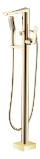 Boheme Venturo Смеситель напольный с душевым набором - ручной душ, шланг, цвет: gold 389