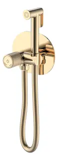 Boheme Tech Touch Гигиенический душ со смесителем и встраиваемой частью, цвет: gold 157-G