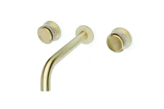 Boheme Aura Смеситель для раковины встраиваемый, излив, с внутренней частью, цвет: matt gold 152-2-MG-A