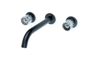 Boheme Elegante Смеситель для раковины встраиваемый, излив, с внутренней частью, цвет: black 152-2-B-EL