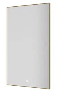 Boheme Зеркало 60x100h см в металлической раме, с подсветкой и сенсором, цвет: matt gold 569-MG