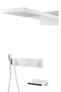 Boheme Zodiac Душевой комплект встраиваемый - смеситель, душ, 3 потребителя, цвет: matt white 132-2-MW