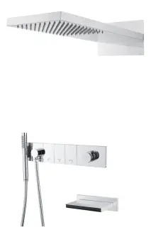 Boheme Zodiac Душевой комплект встраиваемый - смеситель, верхний, ручн. душ, 3 потреб., цвет: chrome 132-2-CR