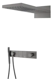 Boheme Zodiac Душевой комплект встраиваемый - смеситель, верхний, ручной душ, цвет: gun metall 132-GM