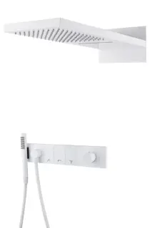 Boheme Zodiac Душевой комплект встраиваемый - смеситель, верхний, ручной душ, цвет: matt white 132-MW