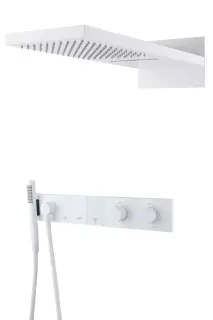 Boheme Zodiac Душевой комплект встраиваемый - термостат, душ, 3 потребителя, цвет: matt white 133-MW