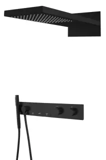 Boheme Zodiac Душевой комплект встраиваемый - термостат, верхний, ручн. душ, 3 потреб., цвет: black 133-B