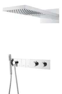 Boheme Zodiac Душевой комплект встраиваемый - термостат, верхний, ручн. душ, 3 потреб., цвет: chrome 133-CR