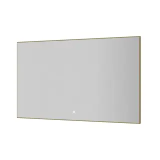 Boheme Зеркало 70x120h см в металлической раме, с подсветкой и сенсором, цвет: matt gold 543-120-MG