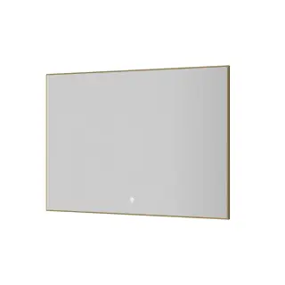 Boheme Зеркало 70x100h см в металлической раме, с подсветкой и сенсором, цвет: matt gold 543-100-MG