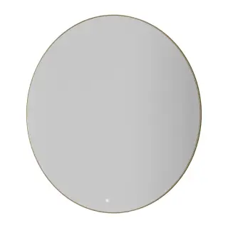 Boheme Зеркало d120 см в металлической раме, с подсветкой и сенсором, цвет: matt gold 545-120-MG