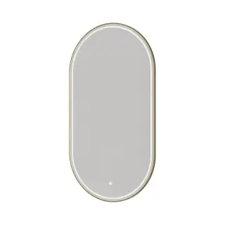 Boheme Зеркало 60x110h см в металлической раме, с подсветкой и сенсором, цвет: matt gold 568-MG