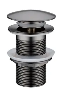 Boheme Донный клапан для раковины, автомат Click-Clack, с переливом, цвет: gun metall 612/2-GM