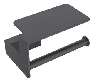 Boheme Q Держатель туалетной бумаги с полочкой, подвесной, цвет: black 10941-B