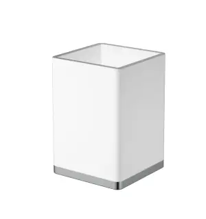 Boheme Стакан настольный, латунный, цвет: chrome/white 10961-W-CR