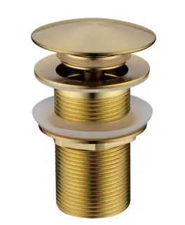 Boheme Донный клапан для раковины, автомат Click-Clack, без перелива, цвет: matt gold 612-MG