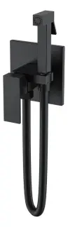 Boheme Qubic Гигиенический душ со смесителем и встраиваемой частью, цвет: black 477-B
