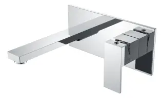 Boheme Qubic Смеситель для раковины встраиваемый, излив, с внутренней частью, цвет: chrome 475-CR