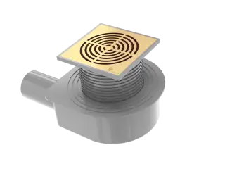 Boheme Трап точечный 15 см, с решеткой со щелью для воды, цвет: gold 984-15-G