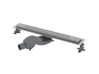 Boheme Трап линейный 80 см, с решеткой со щелью для воды и сифоном, цвет: chrome 983-80-CR