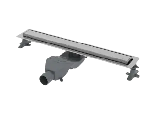 Boheme Трап линейный 80 см, с решеткой со щелью для воды и сифоном, цвет: chrome 982-80-CR