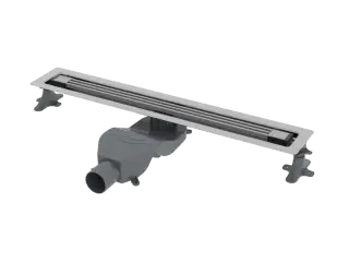 Boheme Трап линейный 80 см, с решеткой со щелью для воды и сифоном, цвет: chrome 981-80-CR