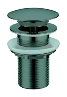 Boheme Донный клапан для раковины, автомат Click-Clack, без перелива, цвет: shine gun metall 612-SGM