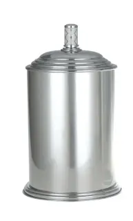 Boheme Murano Ведро с крышкой напольное, 5 литров, цвет: chrome/white 10907-W-CR