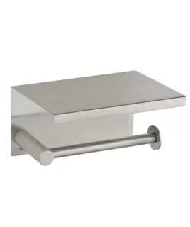 Boheme Uno Держатель туалетной бумаги с полочкой, подвесной, цвет: nickel brush 10971-NB