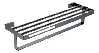 Boheme Q Полка для полотенец 60x23 см, подвесная, цвет: shine gun metall 10947-SGM