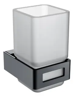 Boheme Q Стакан подвесной, стеклянный полупрозрачный, цвет: shine gun metall 10944-SGM