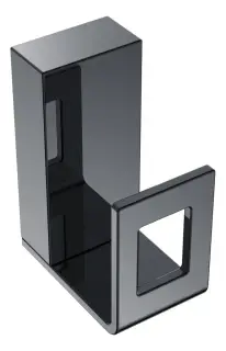 Boheme Q Крючок для полотенца, подвесной, цвет: shine gun metall 10946-SGM